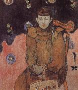 Paul Gauguin Girl portrait oil